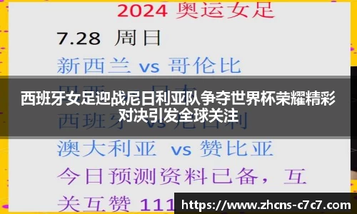 西班牙女足迎战尼日利亚队争夺世界杯荣耀精彩对决引发全球关注
