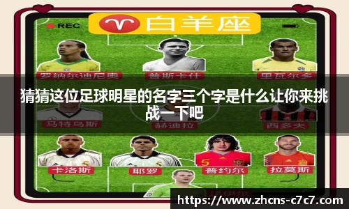 猜猜这位足球明星的名字三个字是什么让你来挑战一下吧